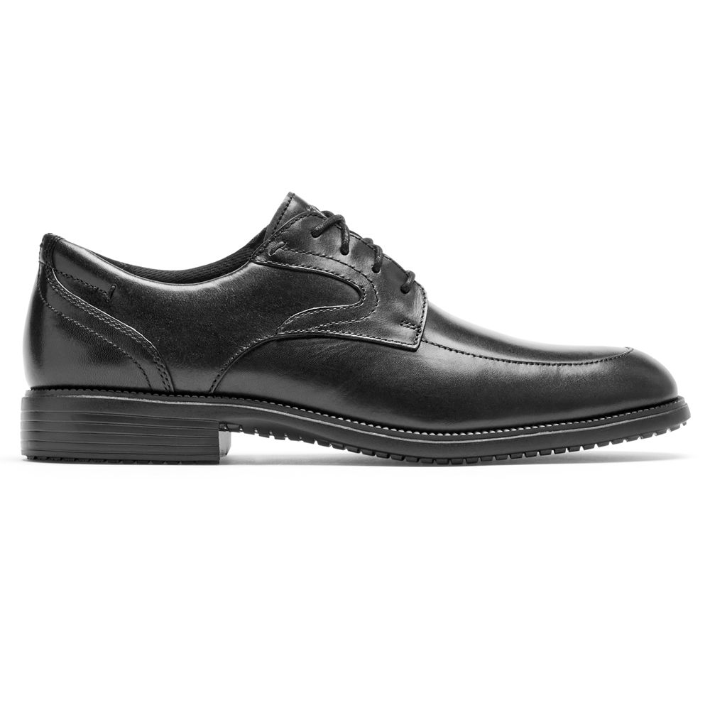 Rockport Canada Total Motion Dressport Apron Toe - Mens Oxfords Black (BJK701896)